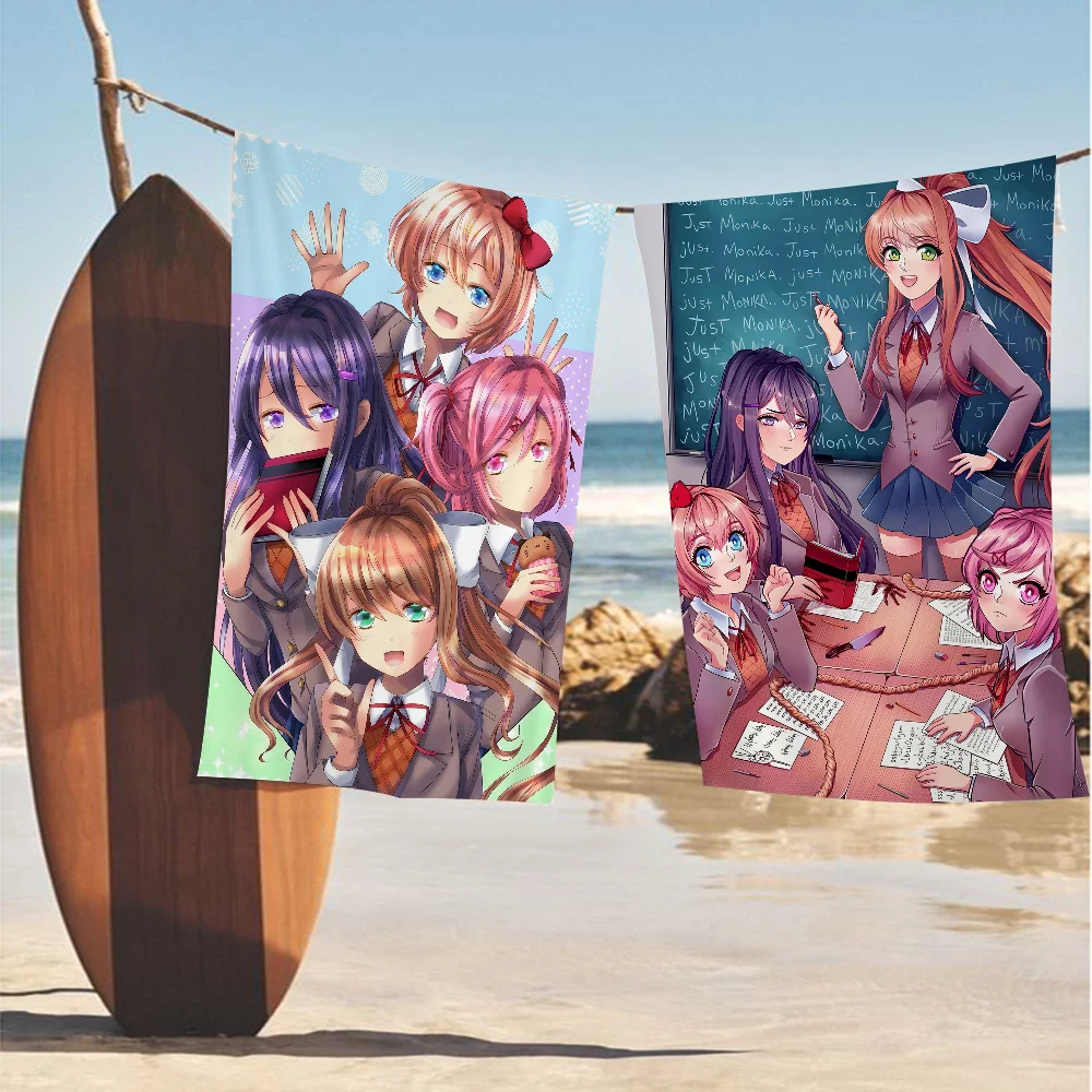 Doki D-Doki L-Literature Club Big Microfiber Beach Towels Quick Dry Towel Sand Beach Towels Pool Towel For Travel Swim Pool Yoga