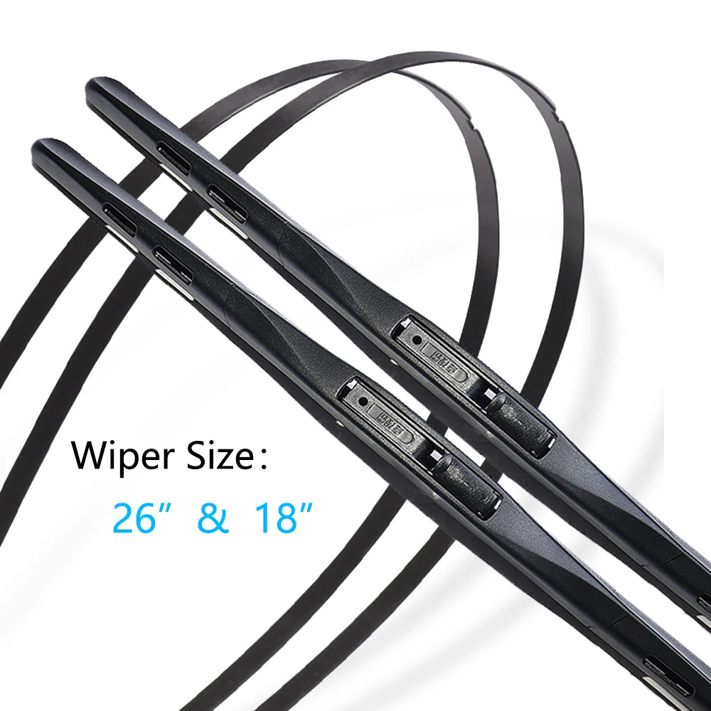 For Hyundai Ioniq 2017 2018 2019 2020 2021 2022 Auto Front Wiper Blades Washers Cutter Rubber Strip Refill Cleaning U J Hook Arm