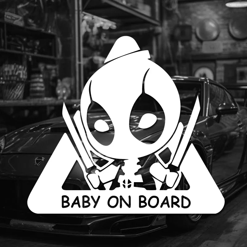 CUTE Version Cartoon 'Baby On Board' High-Quality Sticker Cute And Funny Style Inform Others That Your Baby Is in the Car