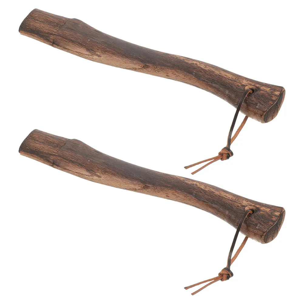 

2pcs Mini Handle Replacement Wooden Durable Smooth Firewood Cutting Garden Hiking Hunting Tool Wood Handle For Axe Axe Handles