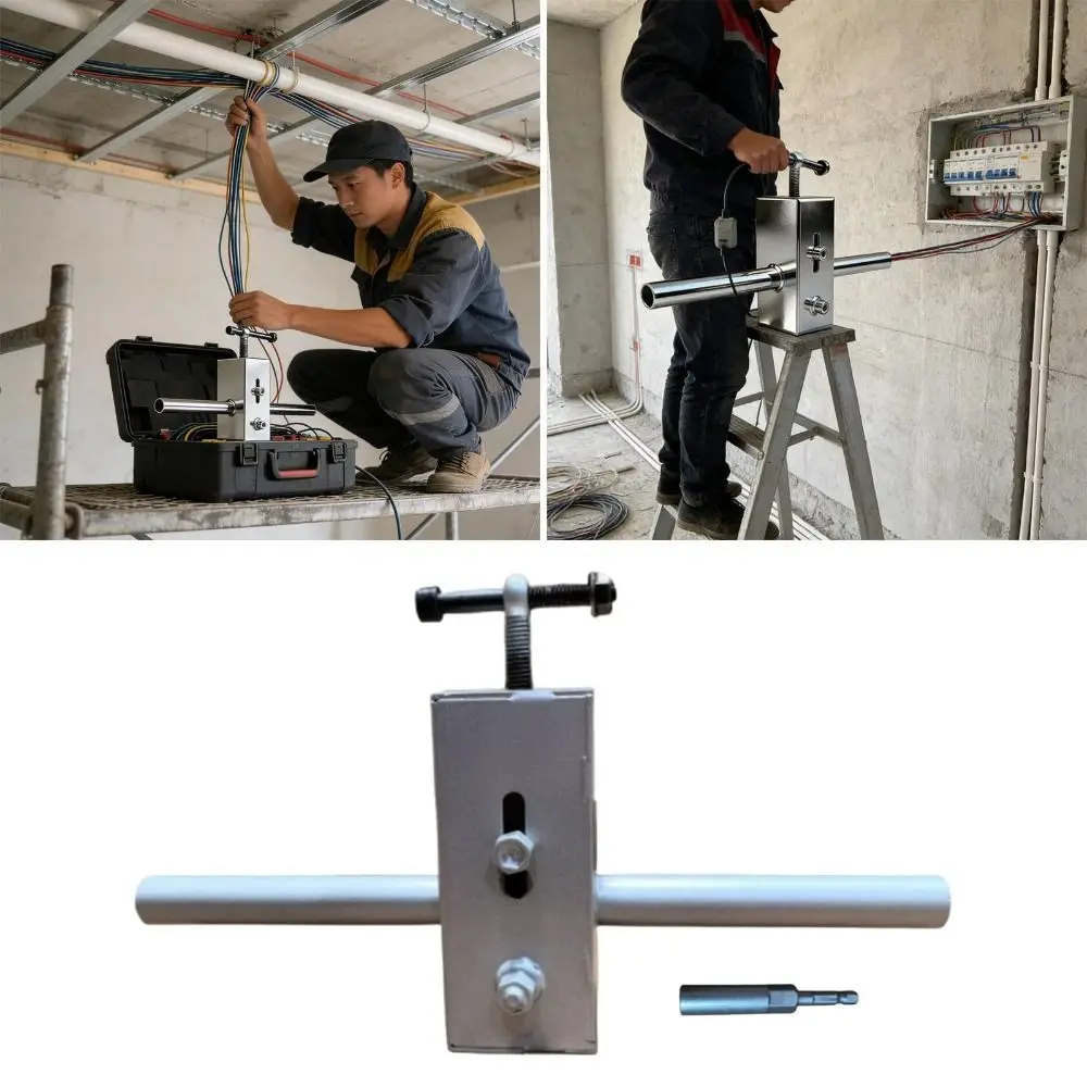 

Metal Wall Wiring Machine 10mm Adapter Compact Cable Pulling Machine Automatic Large Scale Facility Automatic Wire Puller