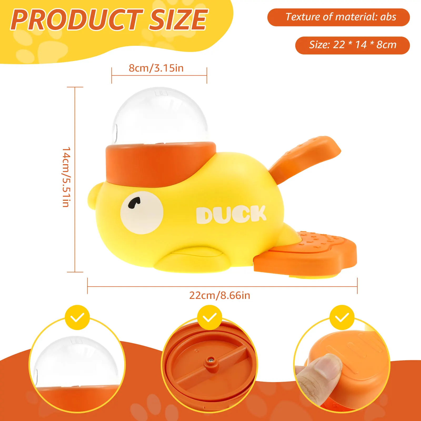 Interactive Duck Slow Feeder Toy 6