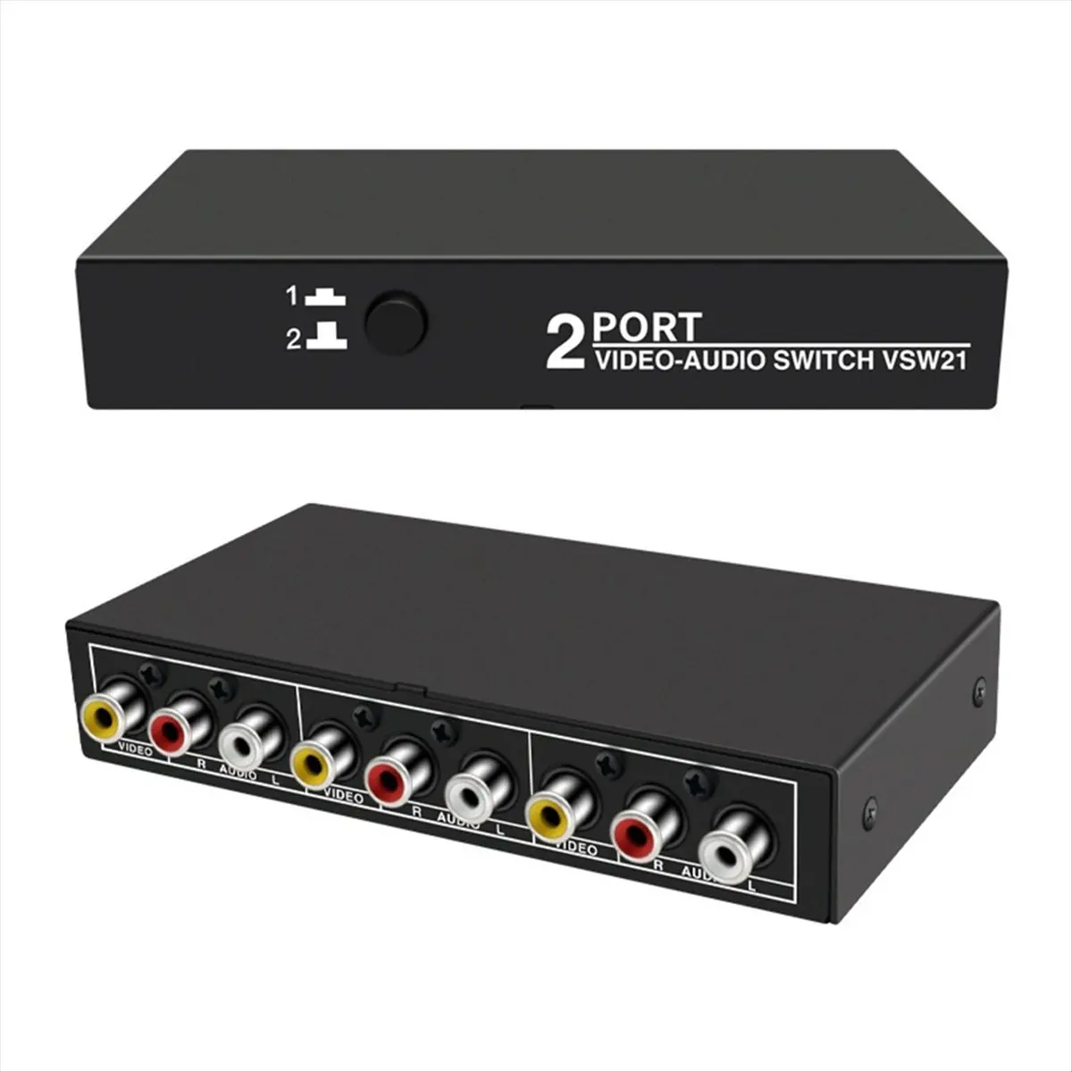 

AABFK 2 в 1 выходной AV-переключатель, 2-портовый 3RCA AV-аудио-видео переключатель, разветвитель-концентратор для DVD-плеера STB HDTV TV Box
