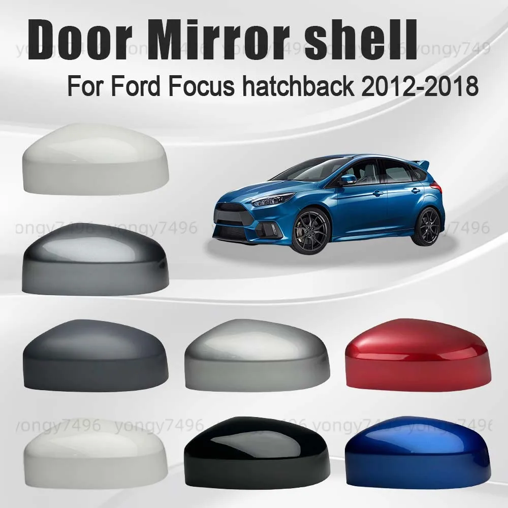Protective Cover Athenian White Candy Red Blue Silver Door Mirror Shell For Ford Focus Hatchback 2012-2018 Lens Picture Frame