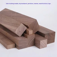 Black Walnut Wood Handmade DIY Carved Long Wooden Square Material Solid Wood Plank Supports Customized Sizes 4