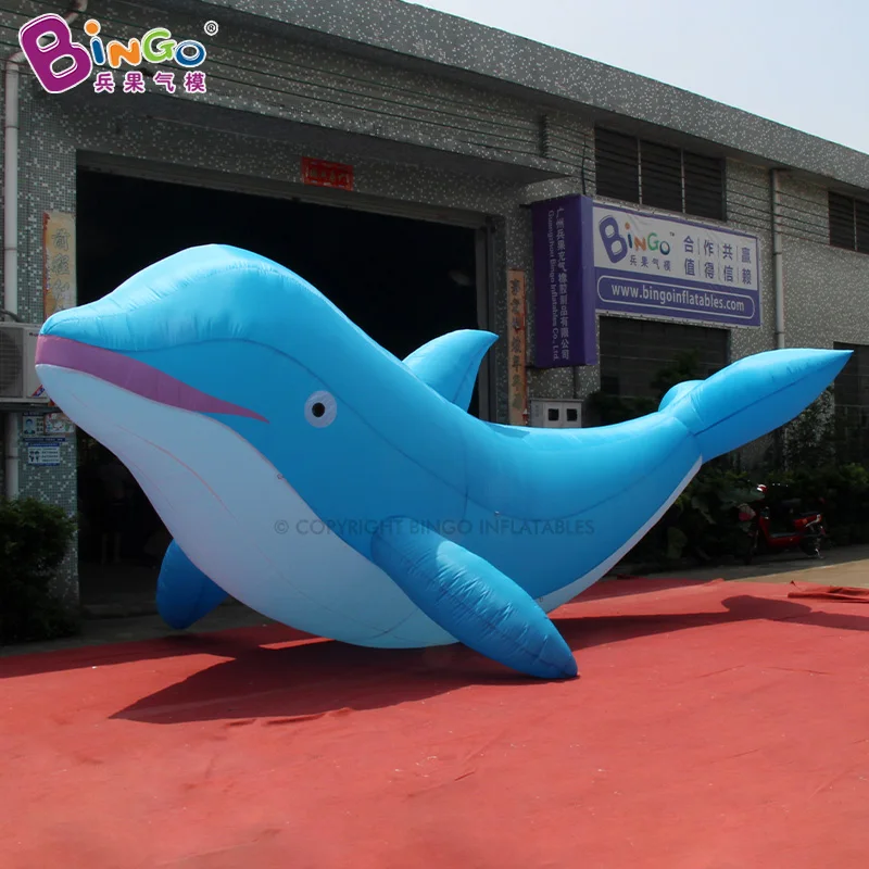 3mH Lovely Giant Inflatable Dolphin For Ocean Theme Festival Event