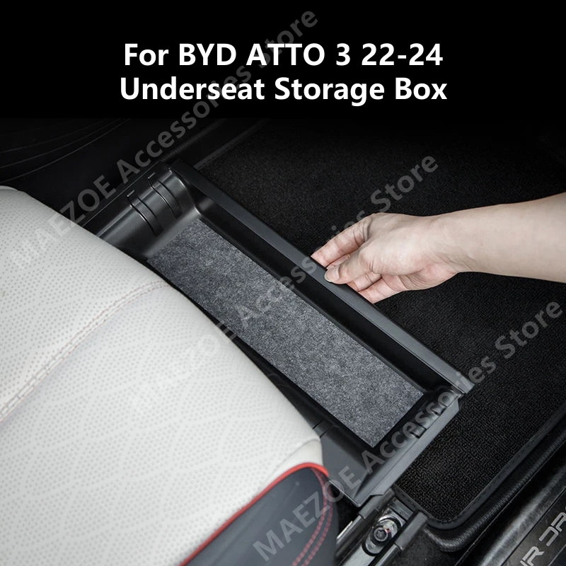 For BYD ATTO 3 22-24 Underseat Storage Box,Car Interior Decoration Modification Accessories Refit