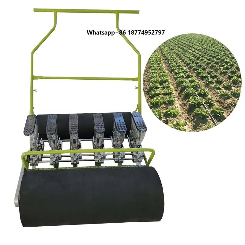 Vegetable Spinach Seeder Machine 6 Rows Onion Garden Sugar Beet Cauliflower Seeds Planter