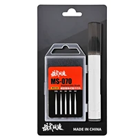 MSWZ MS-070 Model Making Chisel Push Knife (includes 5 Chisels) 0.15mm/0.2mm/0.4mm/0.6mm/0.8mm for Model Building Tool Sets 6