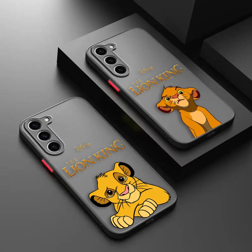 The L-Lion K-King Anime Matte Phone Case for Samsung Galaxy S23 S22 S21 S20 S10 4G S9 S8 Plus ULTRA LITE Case Funda Coque Shell 