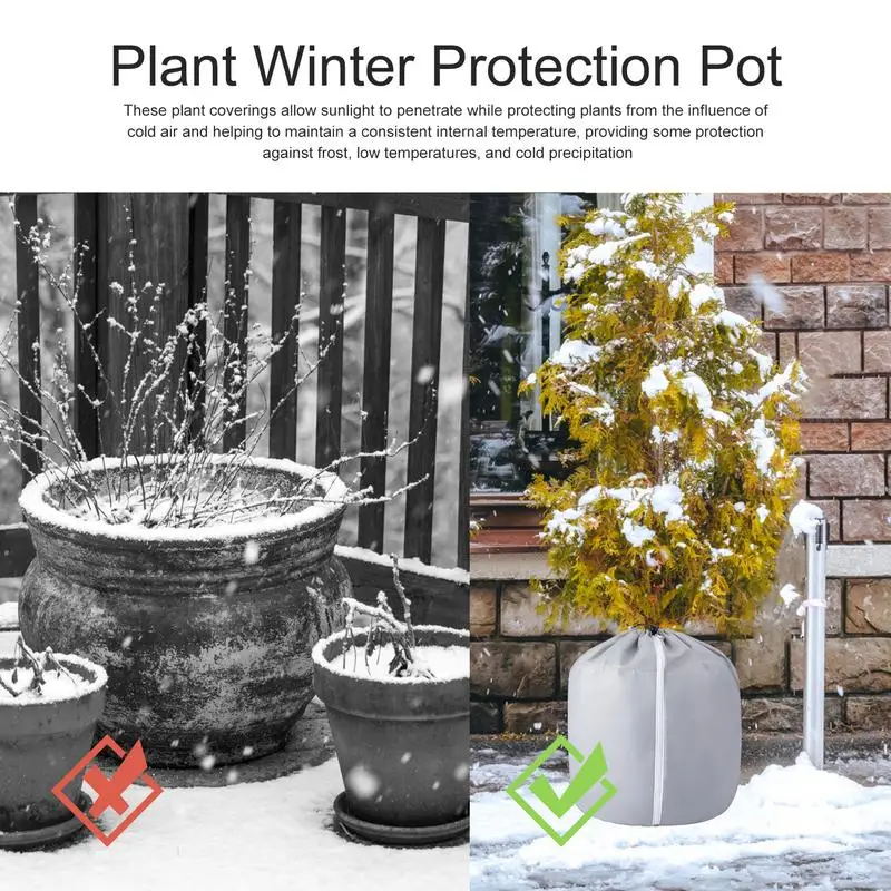 Plant Covers Frost Protection Winter Plant Frost Protection Cover Frost Protection Cloth With Drawstring And Zipper For Outdoor