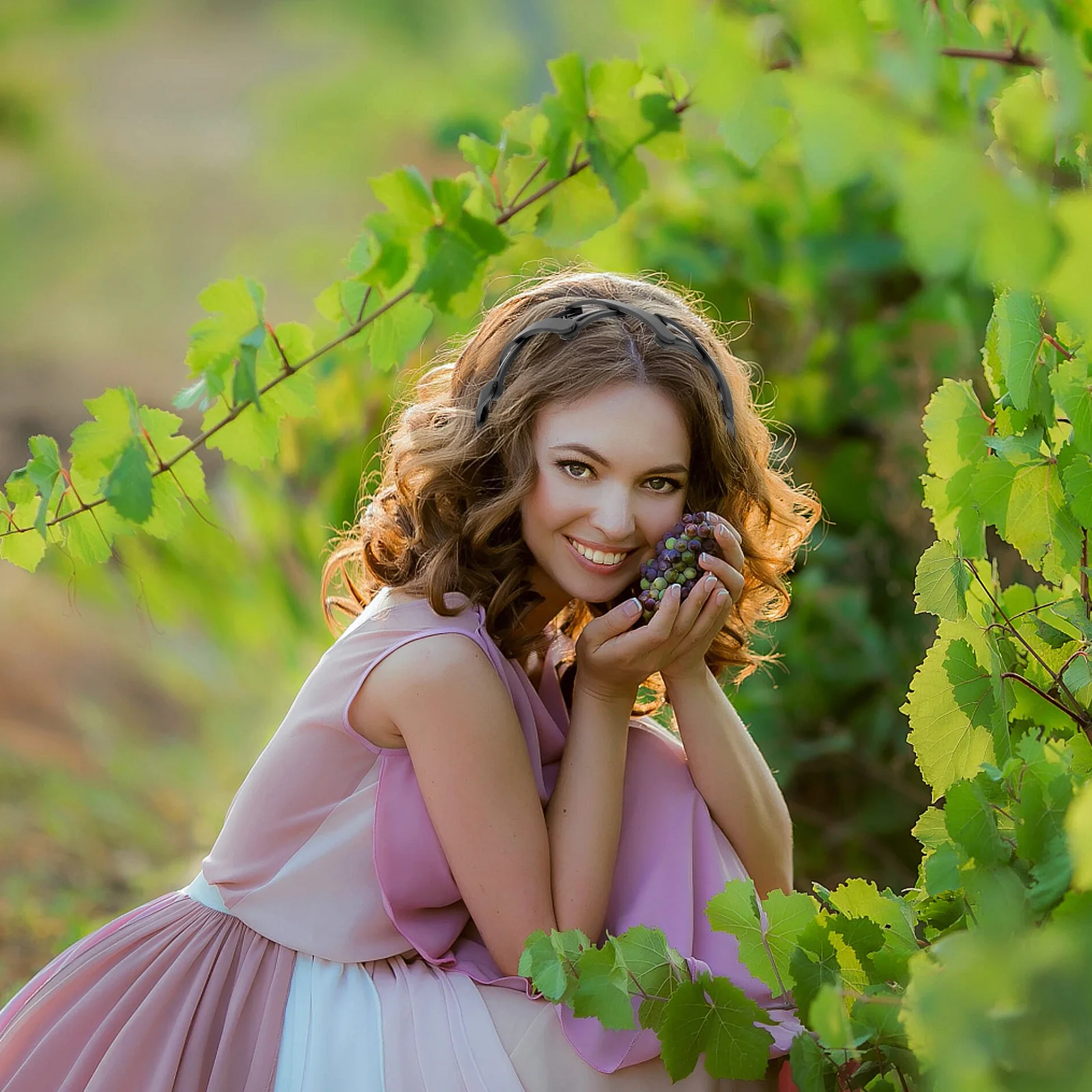 

2Pcs Durable Folding Hairband Plastic Non Slip Retractable Pocket Headband Teethed Hair Hoop Hair Jewelry Teethed Hairband