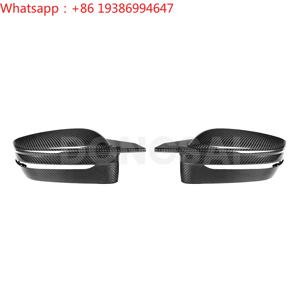For Prepreg Carbon Fiber Mirror Caps Fits For BMW 2 Series G42 3 Series G20 4 Series G22 LHD G8x Style With Light Autoclave Pair