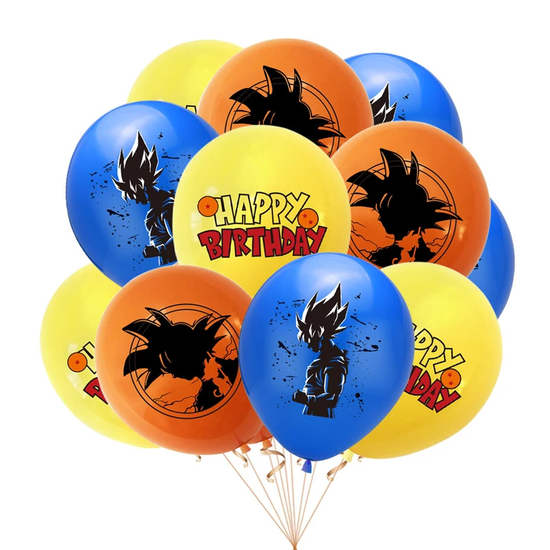 12pcs 12 pollici Dragon Ball palloncino in lattice forniture per feste Son Goku Party palloncini per bambini festa di compleanno Dcorations giocattoli regalo