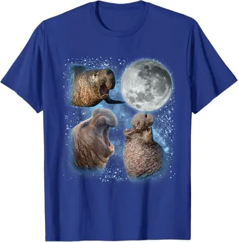 Elefanten- und Seehunde-Liebhaber, Galaxie, Mond, Wildtier, Zoologe, T-Shirt, Y2k, ästhetische Kleidung, Neuheitsgeschenk, Streetwear, personalisiertes T-Shirt – Detail 6