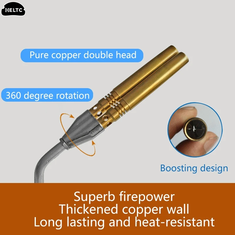 80 г/ч, двойная трубка для сварки фонарь, газовая лампа, Бутановая горелка, для улицы, кемпинга, барбекю, огнемет, инструмент для гриля