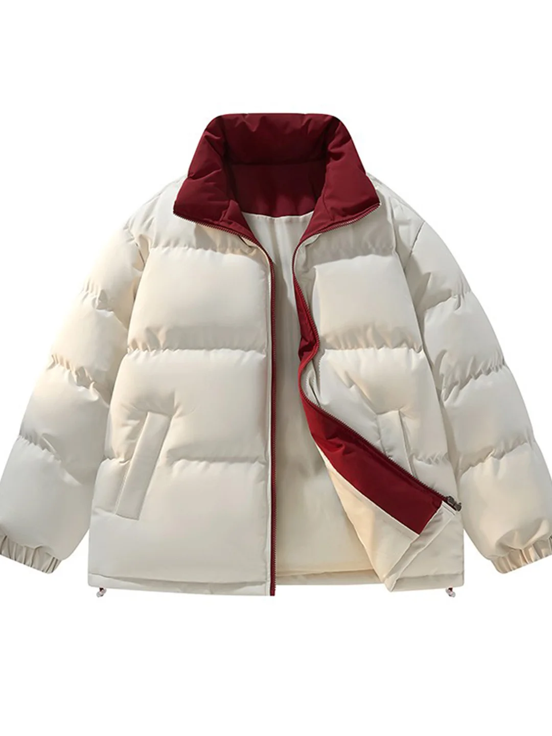 

Высококачественная мужская зимняя куртка из хлопка с воротником-стойкой, в стиле пэчворк, с цветными блоками, теплая, повседневная, утепленная, верхняя одежда