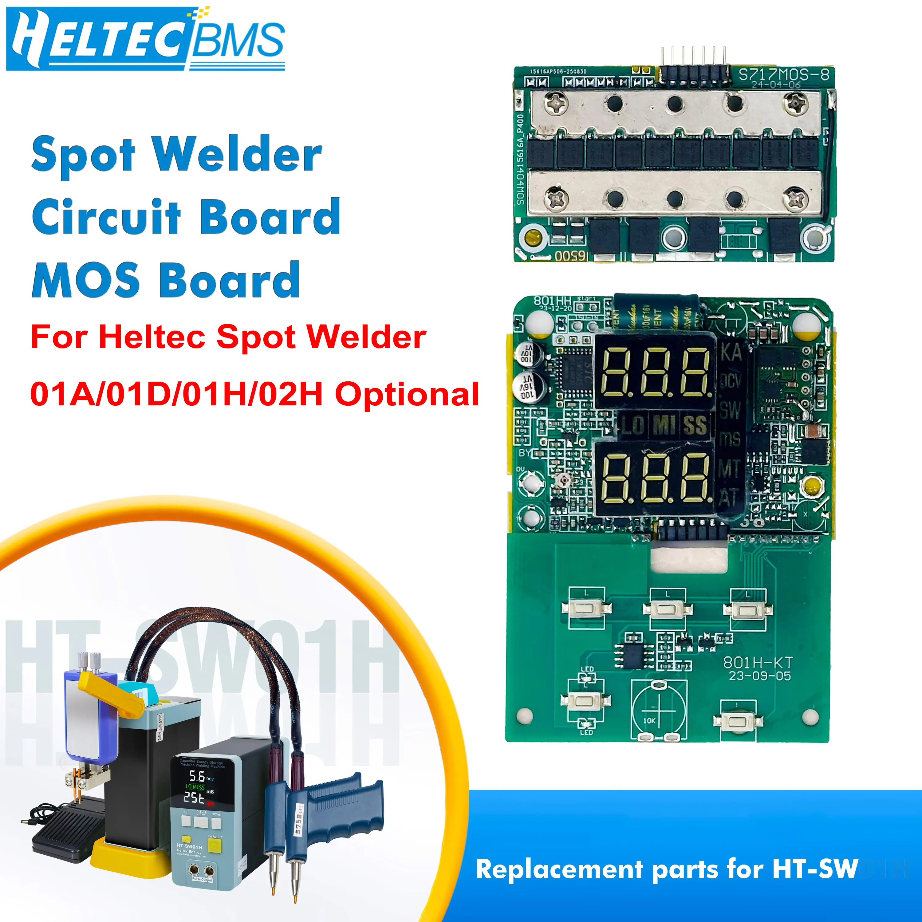 Heltecbms Self Replaceable Charging Board MOS Board Control Board HT-SW01H Spot Welding Machine Accessories for 01A/01H/02H
