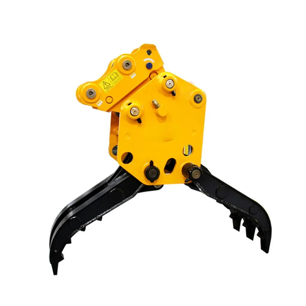 Single Cylinder Hydraulic Log Grapple Pc200 Excavator Spare Parts With Good Quality
