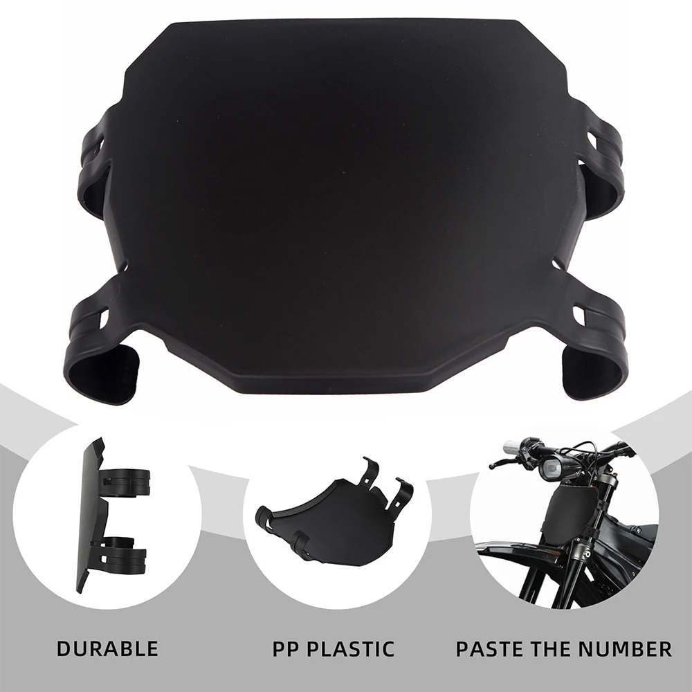 Universal Front Number Plate with Handlebar Grip For Surron S X Talaria MX3 MX4 Stark Varg E-Ride Pro Super 73 Macfox X1