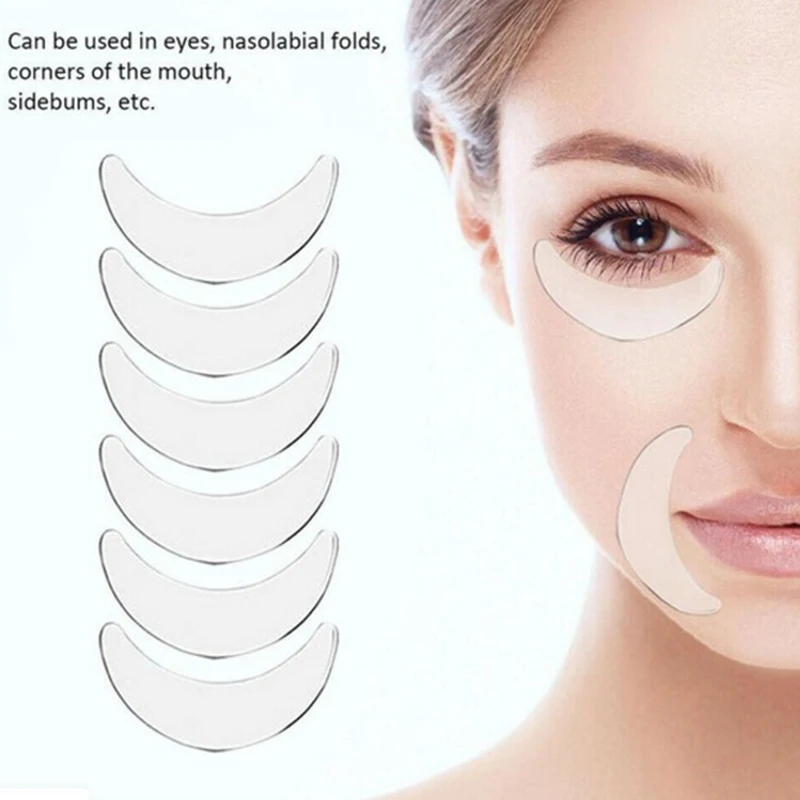 18 قطعة قابلة لإعادة الاستخدام سيليكون العين الجبين رفع منصات إزالة التجاعيد مكافحة الشيخوخة ملصقات أدوات العناية ببشرة الوجه #3