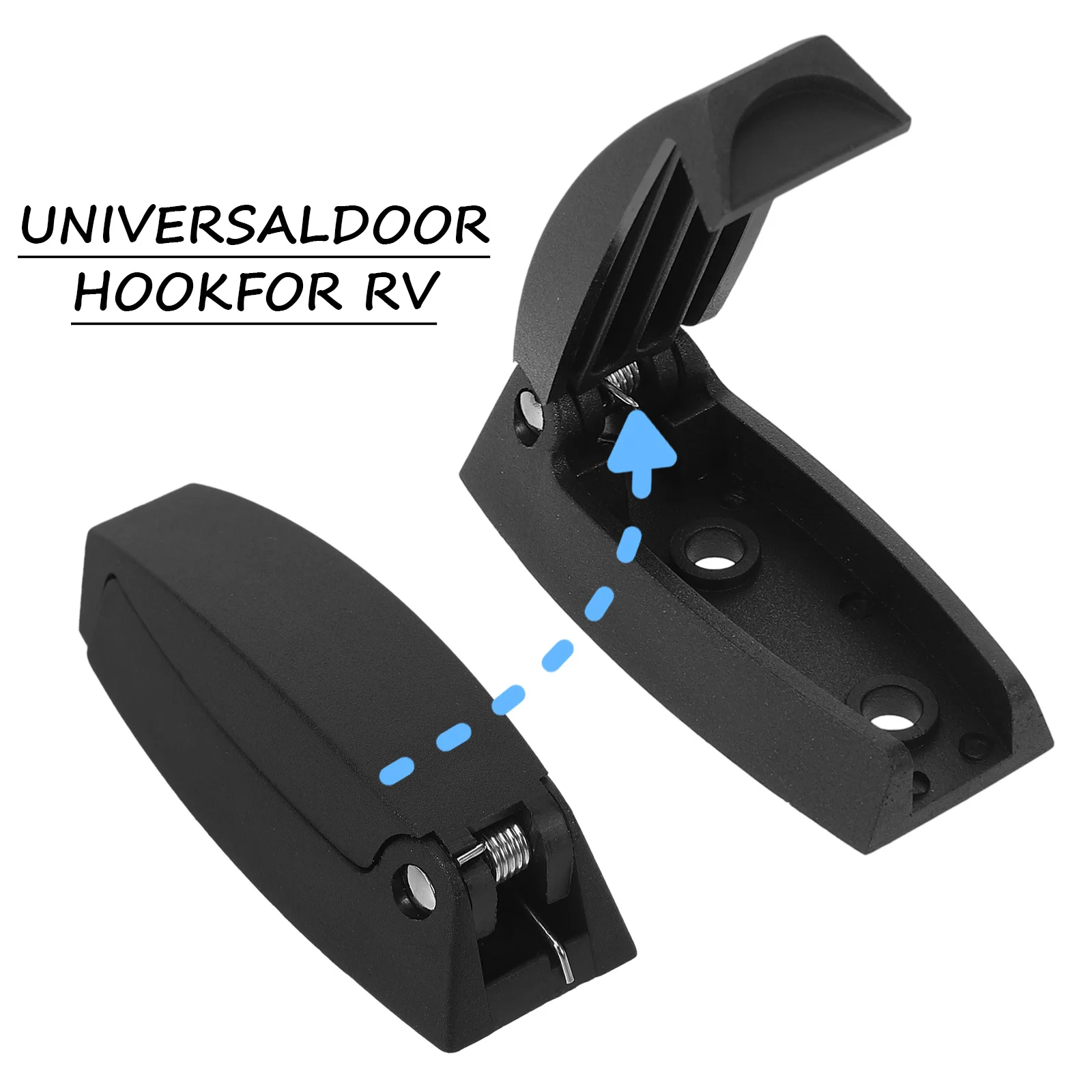 2 個キャンピングカー荷物ドアキャッチ RV ドアホルダー頑丈なプラスチック保持ツール RV トレーラーボートアクセサリーにユニバーサルフィット