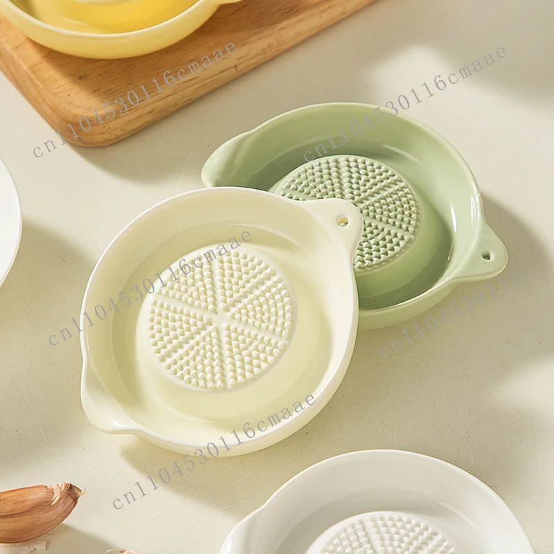 Ceramic grinder, delicate grinder, garlic paste artifact, garlic ginger juice, ginger paste, garlic pounder