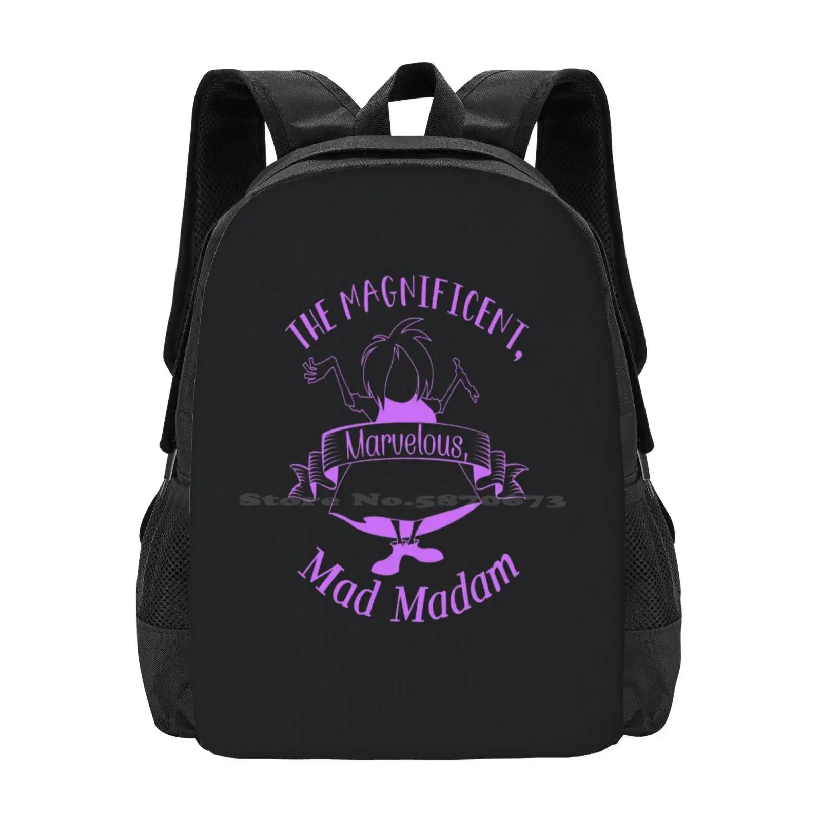 

The Magnificent Hot Sale Schoolbag Backpack Fashion Bags The Sword In The Stone Madam Mim Witch Cruise Family Walt World Animal