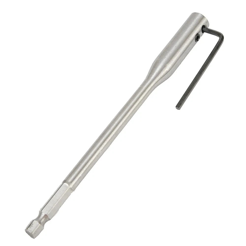 

High Quality Extension Rod High Carbon Steel Kit Silver Tool 150/300mm 2pcs/Set Drill Bit Extender Wrench HSS Hex Shank