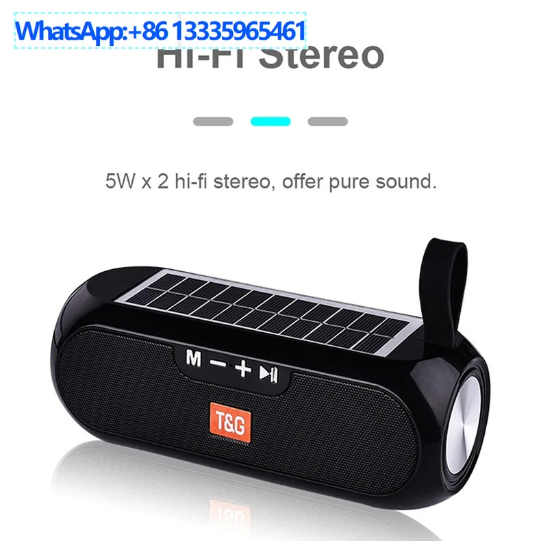 

TG182 Креативная Bluetooth-аудиокарта, сабвуфер, портативный уличный солнечный Bluetooth-динамик