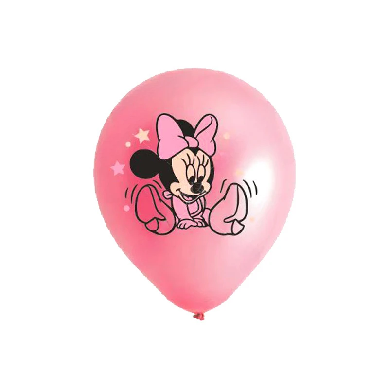 Q version Minnie themed children\'s balloon party decoration and decoration Mickey Mouse Minnie latex balloon set baby shower