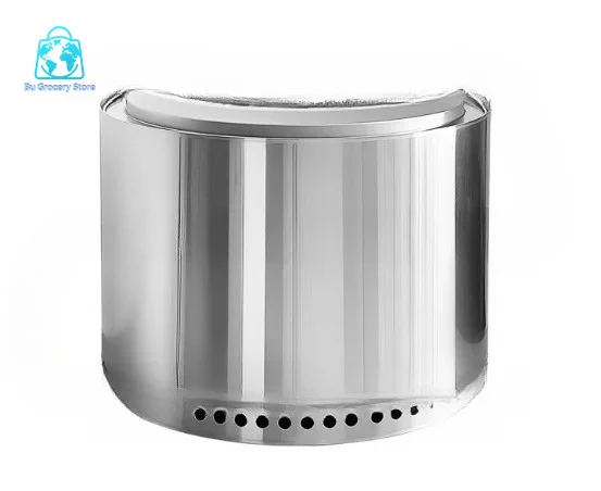 Large Outdoor Courtyard Camping\ Stainless Steel Smokeless Wood Stove