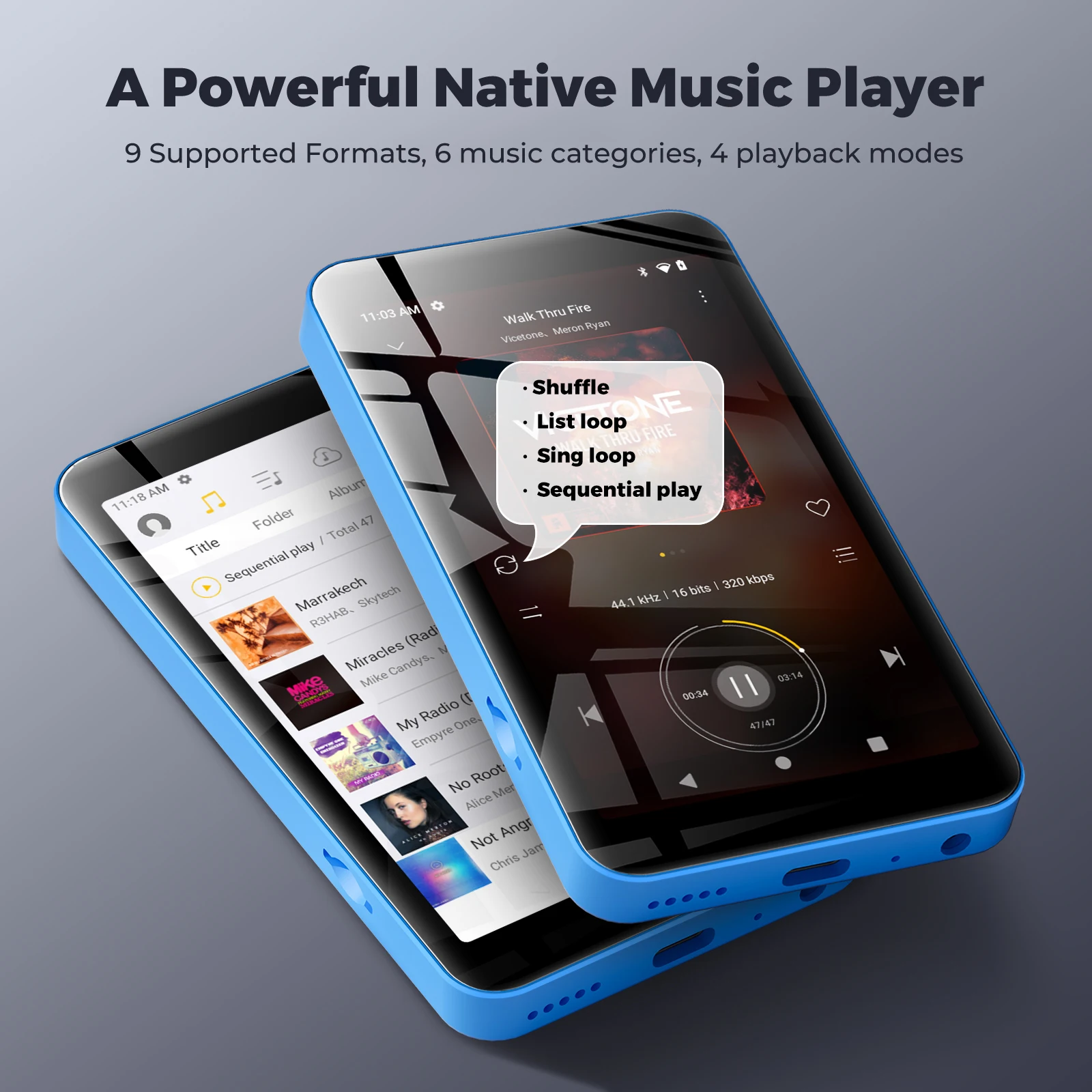 Reproductor de Música MP3/MP4  - Audio Music Store reseña y precio