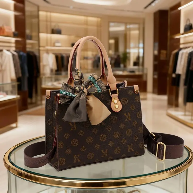 Chic Commuter Designer Diaper Bag For Women Luxury Leather Tote Elegant Crossbody Bag Stylish Solid Color