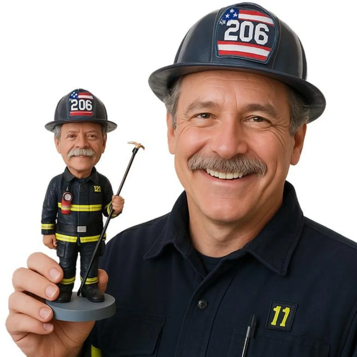 

Handmade Personalized Bobblehead Clay Doll Bobbleheads Figurines Unique Photo Based Keepsake