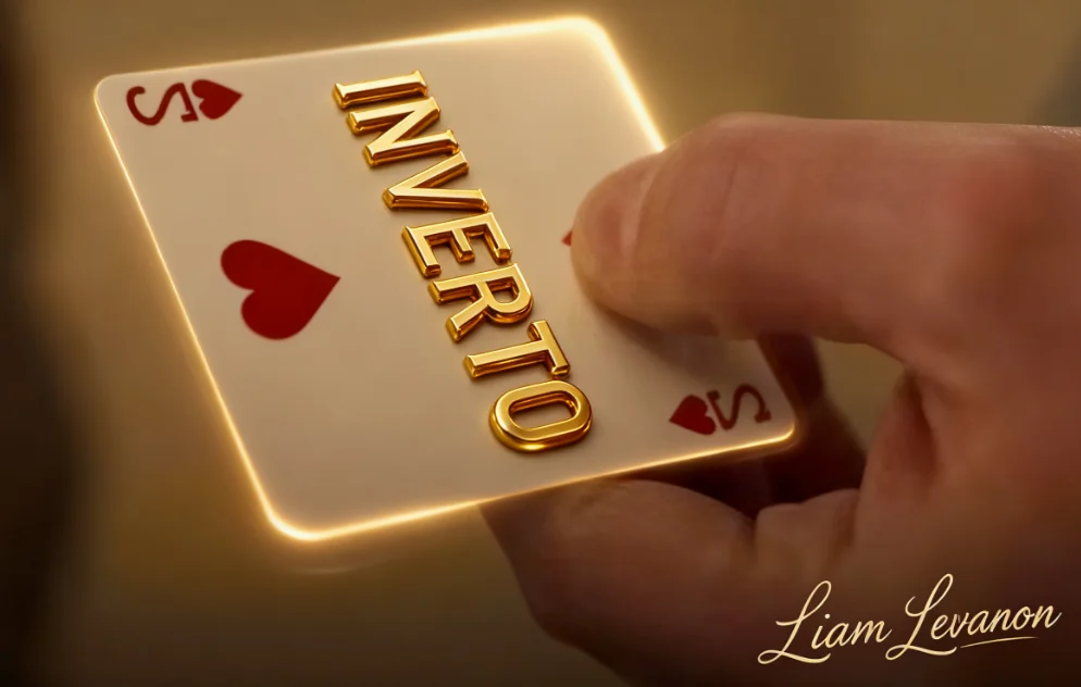 Inverto by Liam Levanon 5pcs Gimmick Cards Street Magic Illusion Props for Close-up Tricks Visual Magic Fun Magician Accessories