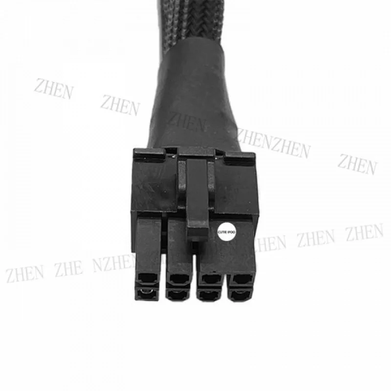 Y Y Dual 6 Pin Female To 8 Pin Male GPU Graphics Card Power Adapter Cable 18AWG