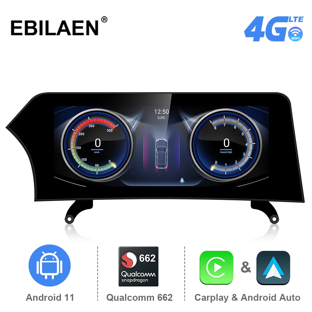 Android 11.0 12.3' Car Radio for BMW X3 F25 CIC NBT X4 F26 NBT Blue Anti G-lare Screen Multimedia GPS Navigation Carplay 4G Wifi