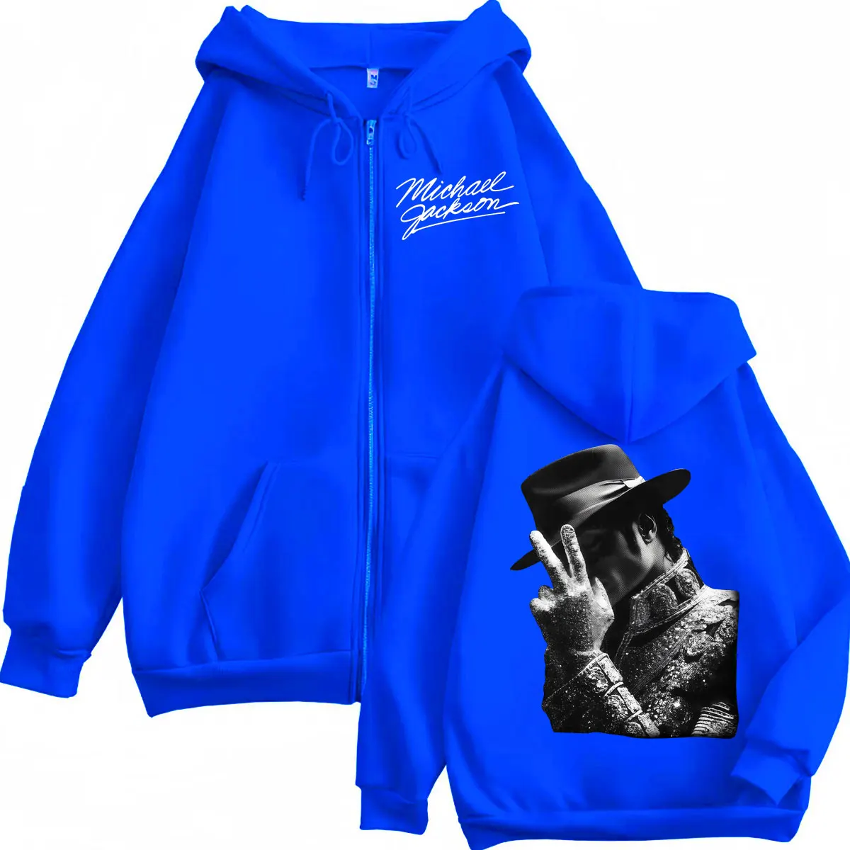 Hoodie Zipper Merch Michael Jackson Klasik 90-an, Fashion Pria Wanita, Pullover Zip Up Rock, Sweatshirt Berkerudung Fleece Berkualitas Tinggi