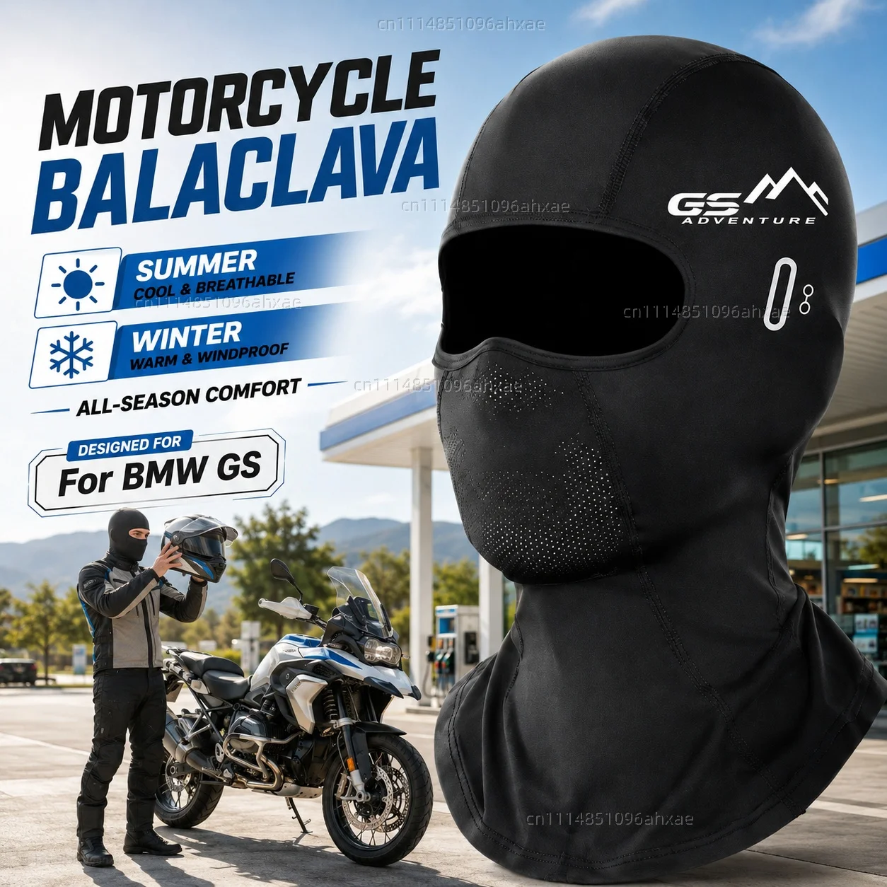 For BMW R 1200 GS LC R1200GS ADV Adventure Motorcycle Balaclava Summer Glasses Face Breathable Hole Winter Warm breathable