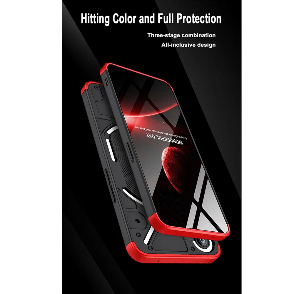 Capa de telefone criativa de pacote completo de material de PC personalizado adequada para nada-telefone