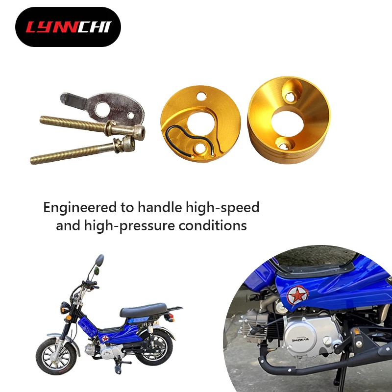 LYNNCHI Motorcycle Parts Aluminum Alloy Three-piece Air Intake Pipe For 49cc 60cc 80cc Mini Dirt Bike Motorcycle Accessories