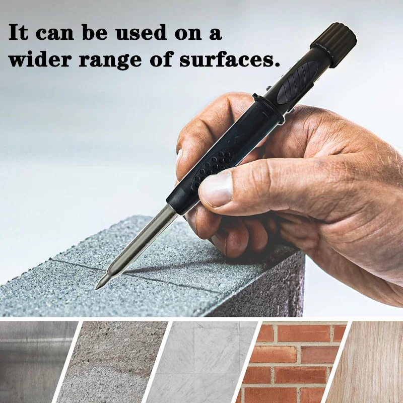 

1 шт. карандаш для столярных работ 2,8 мм + 1 шт. сменный стержень — подходит для разметки на бетоне, металле, дереве, идеально подходит для архитекторов, плотников.