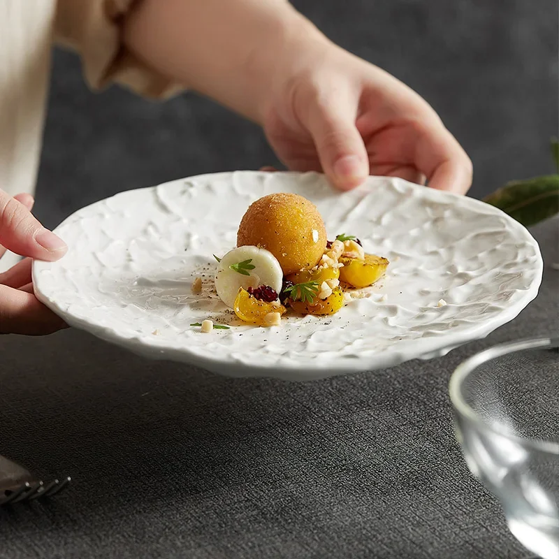 tableware, Western food, steak plate, high-grade mood dishes, plating, ceramic plates, dish plates, household round plates