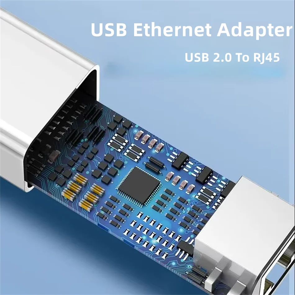 USB 2.0 Ethernet-адаптер Сетевая карта USB-RJ45 10/100 Мбит/с Lan Интернет-кабель для MacBook PC Windows XP 7 8 10 LUX Android