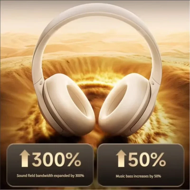 Monqiqi V11 Active Noise Cancellation ANC Headphone Wireless Bluetooth Gaming Computer Ultra Long Life New Product Earbuds