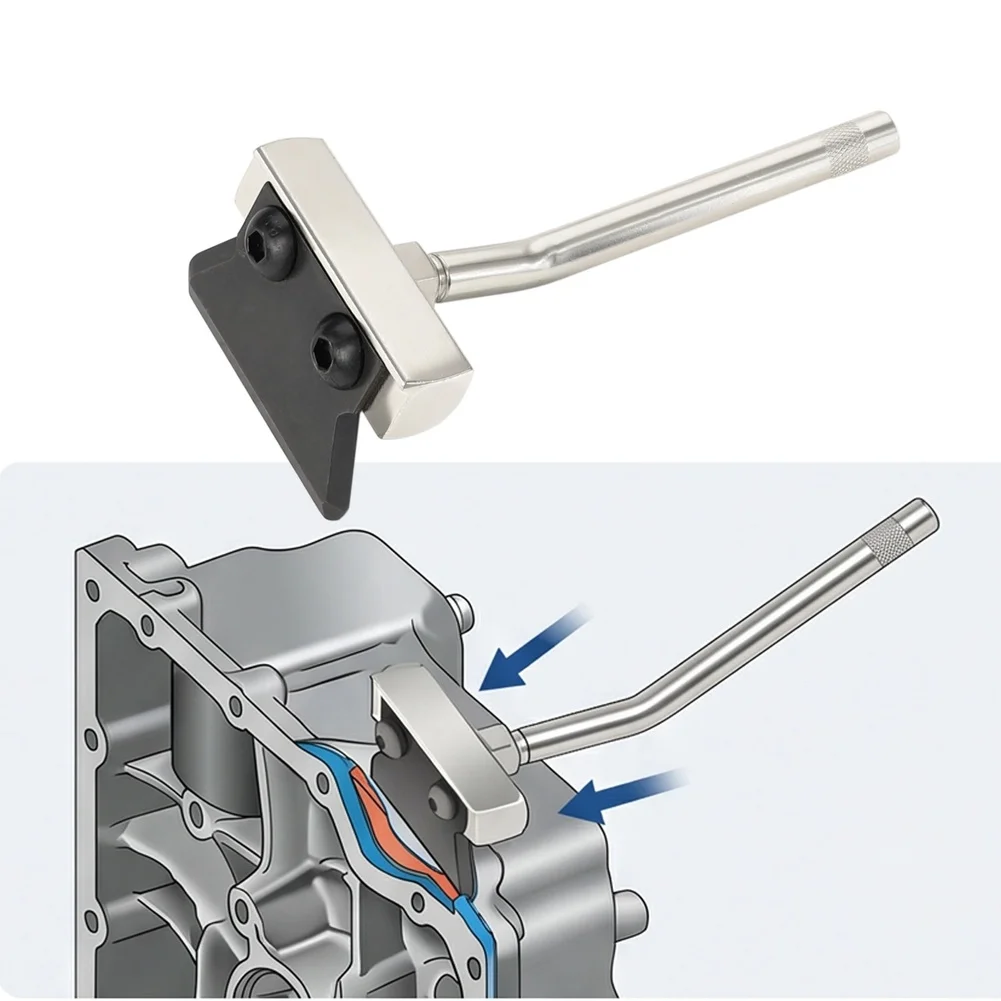 Oil Pan Seal Removal Tool for Car Repair - Rugged Steel Design Supports Accurate Seal Extraction Without Damage