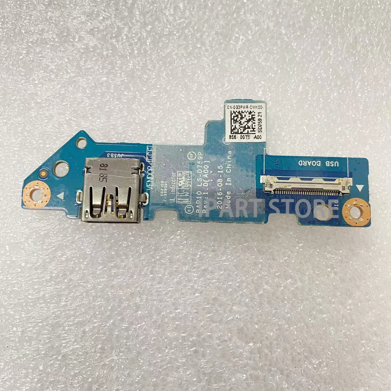 For Dell Alienware 17 R4 USB IO Board With BAP10 LS-D759P CN-0G3PWR 0G3PWR G3PWR Original