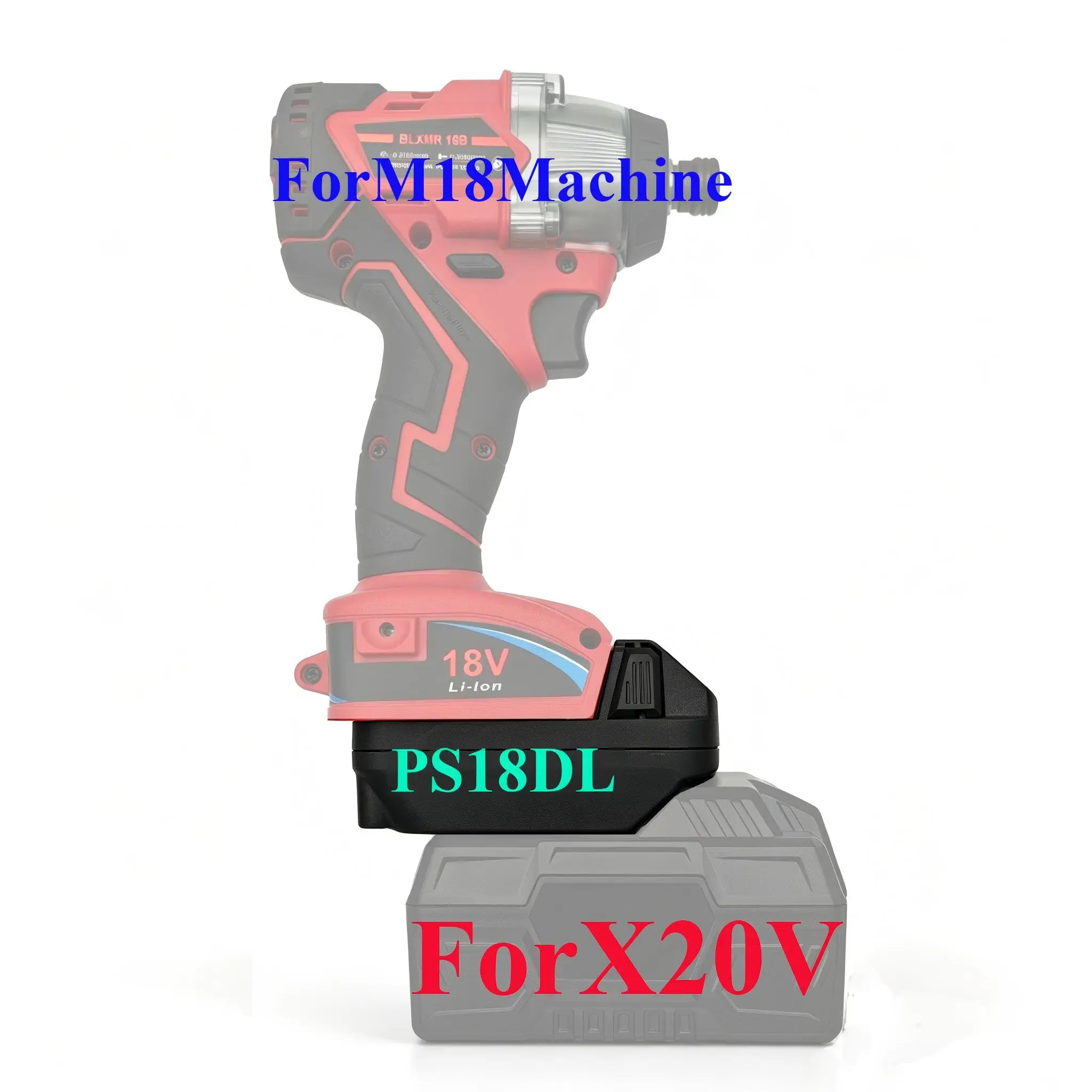 Werkzeugteile für Lidl Parkside Lithium-Ionen-Akku-Adapter für Makita, für DeWalt, für Bosch, für Milwaukee Power Machines, für M18 – Detail 18