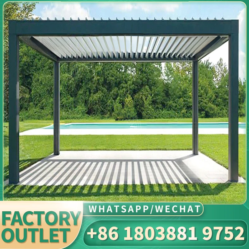 YST customized outdoor beautiful decoration landscape shading rain shelter leisure entertainment folding canopy